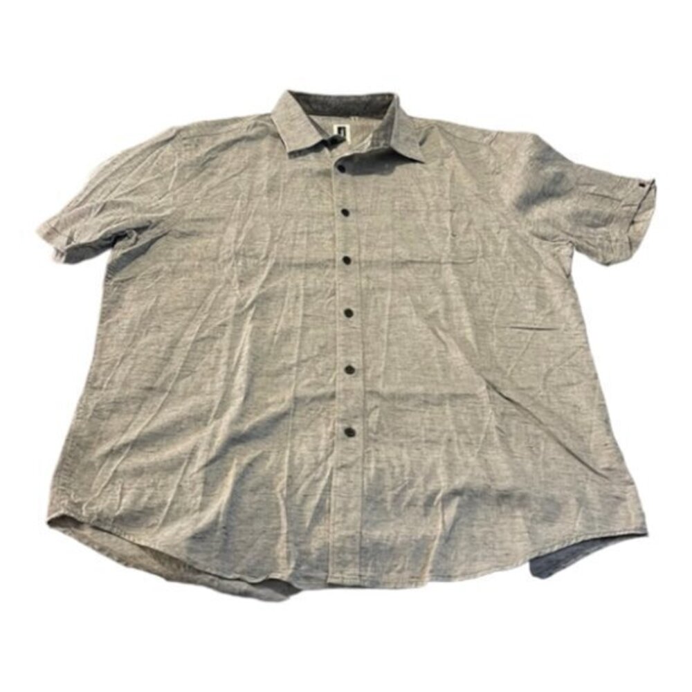 HOWE GRAY SURFER ISLAND BEACH CASUAL BUTTON DOWN SHIRT SIZE LARGE NWOT #6008